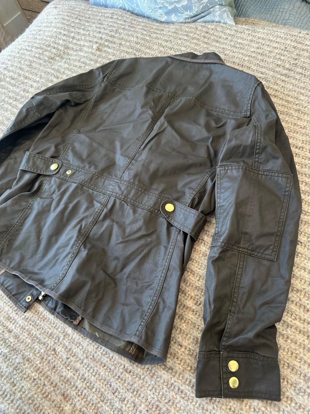 J Crew Medium Utility Field Jacket - Dark Brown Green - Picture 7 of 9